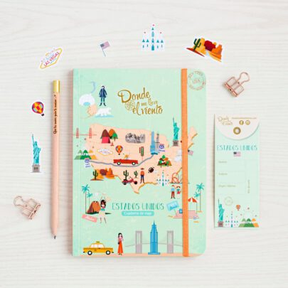 Kit Cuaderno de viaje Europa + stickers de papel + lápiz - Cuadernos de  viaje